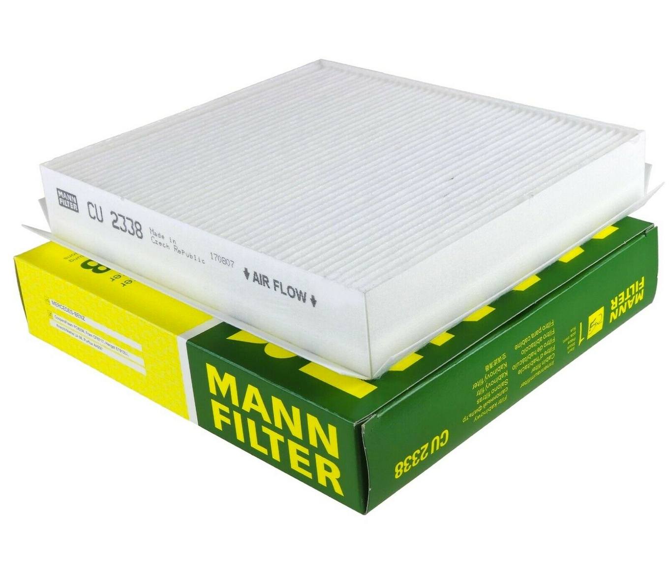 Mercedes Cabin Air Filter 1638350047 - MANN-FILTER CU2338